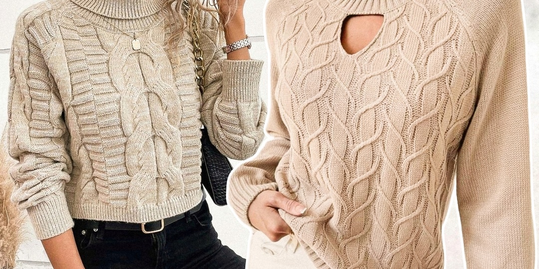 Вязаные новинки Shein — 5 моделей и 5 схем для вязания спицами