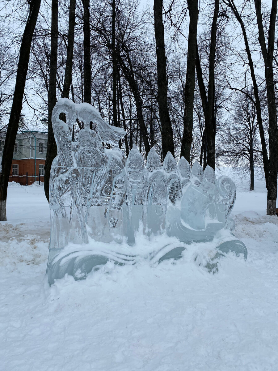 Ледяная скульптура в Дмитрове
