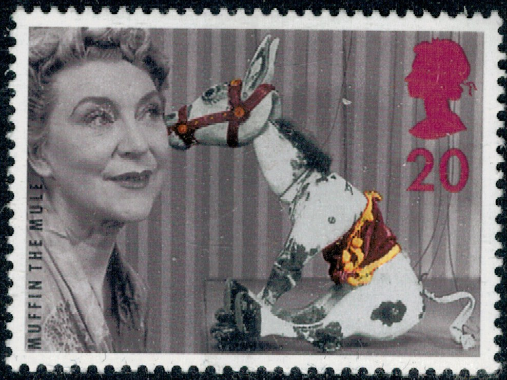 Марка из серии «50 лет детскому телевидению Великобритании». Источник: личная коллекция автора