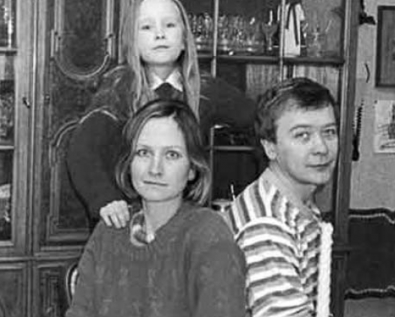 Сергей Проханов с женой и дочкой