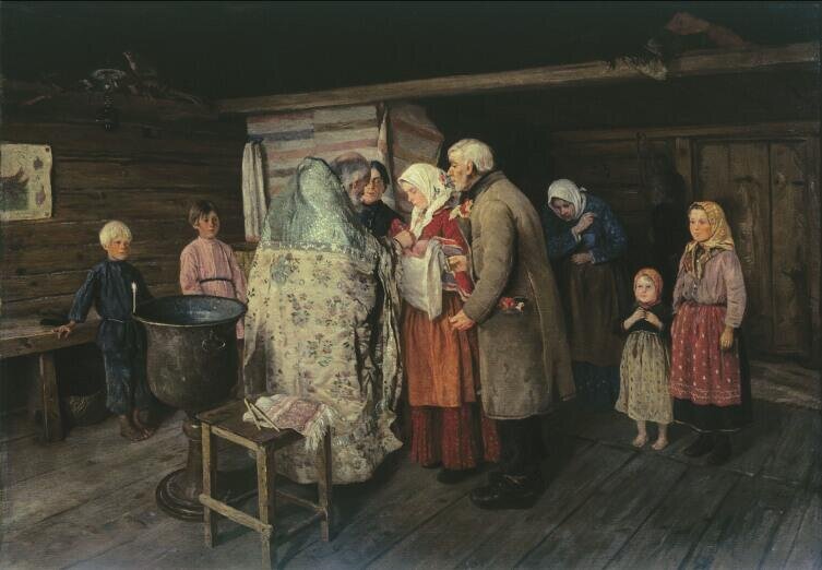    Петр Коровин, «Крестины», 1896 г. Фото: Общественное достояние