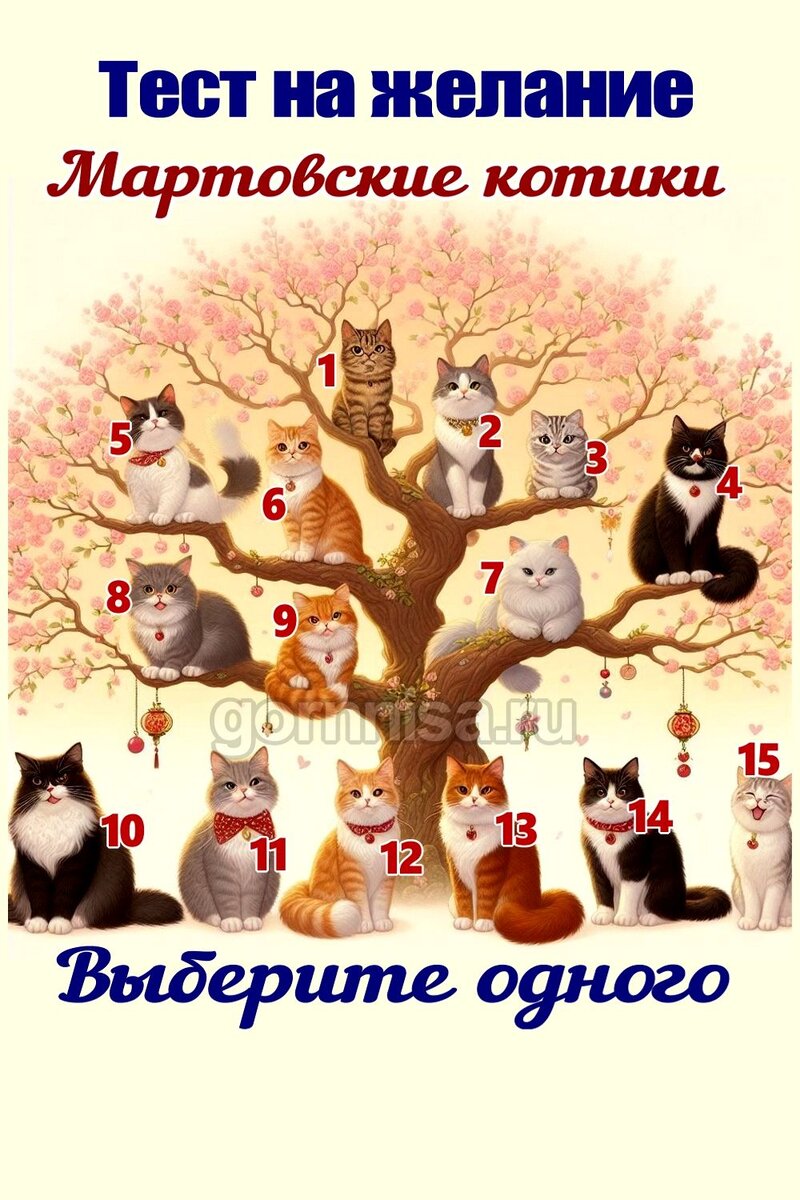 Итак - Тест на желание - <b>Мартовские</b> котики.