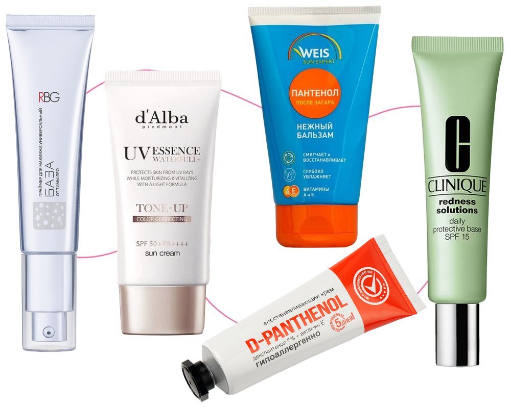    Тональный крем d'Alba, Пантенол Weis, Зеленая база под макияж Clinique, Д-Пантенол, База под макияж RBG