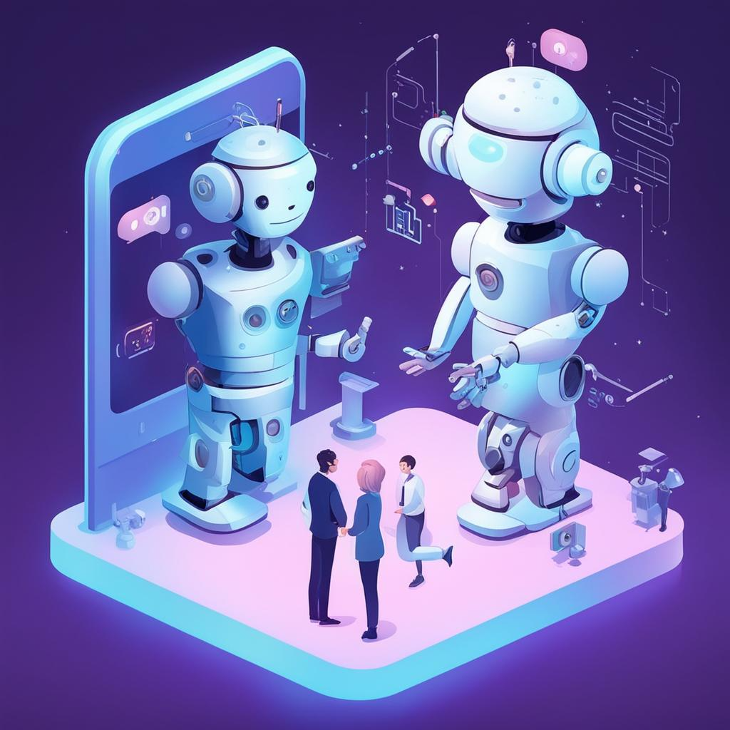 "Откройте уникальный способ автоматизации бизнеса с помощью чат-ботов" как видит сервис fusionbrain.ai.