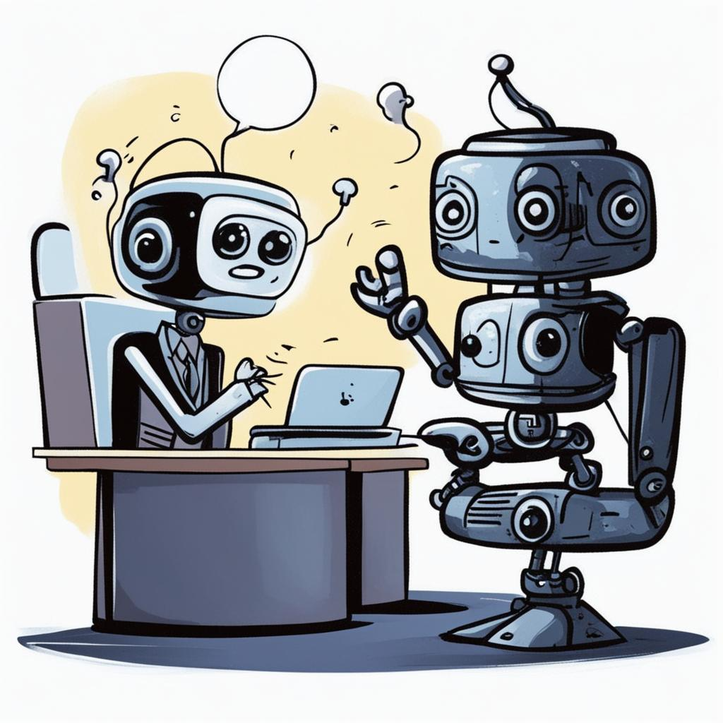 "Откройте уникальный способ автоматизации бизнеса с помощью чат-ботов" как видит сервис fusionbrain.ai.