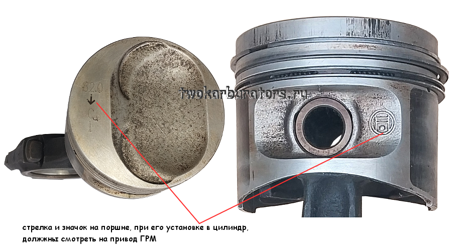 Особенности установки поршней в цилиндры двигателя 21083 (2108, 21081 ...