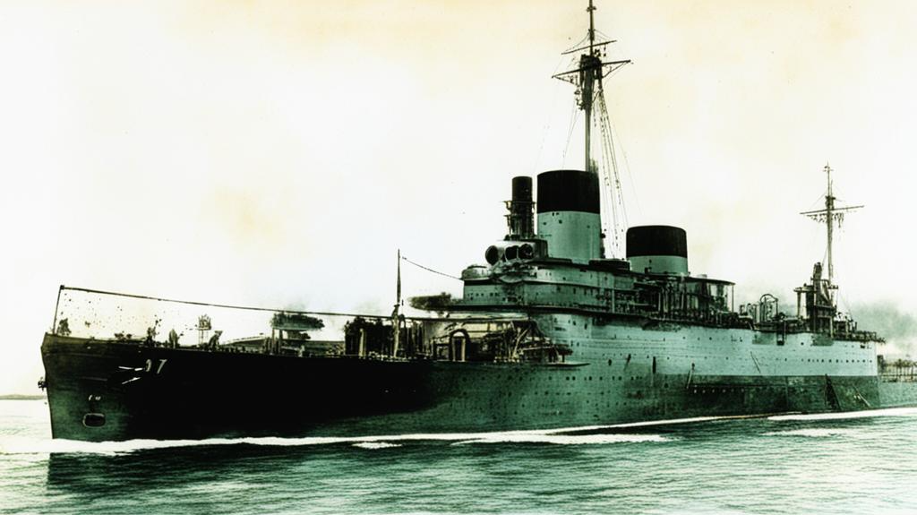 Британский крейсер "Эдинбург" 