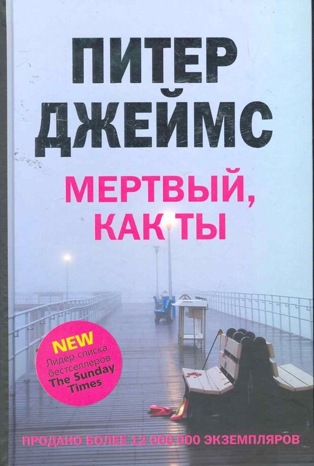 обложка книга Питера Джеймса "Мертвый, как ты"