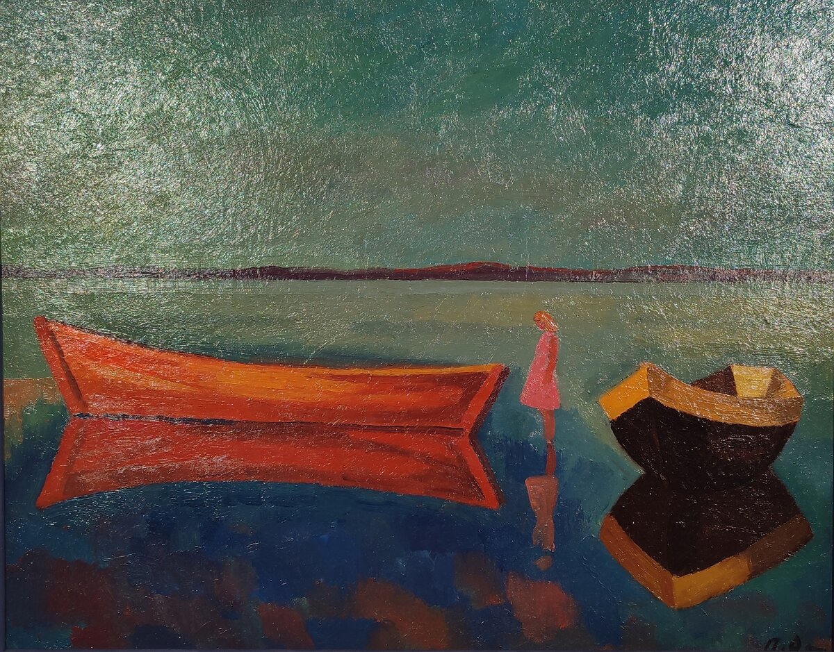    Оссовский Петр Павлович. "Золотые лодки". 1979 год. РОСИЗО / РОСИЗО/ музеq-заповедник "Изборск"