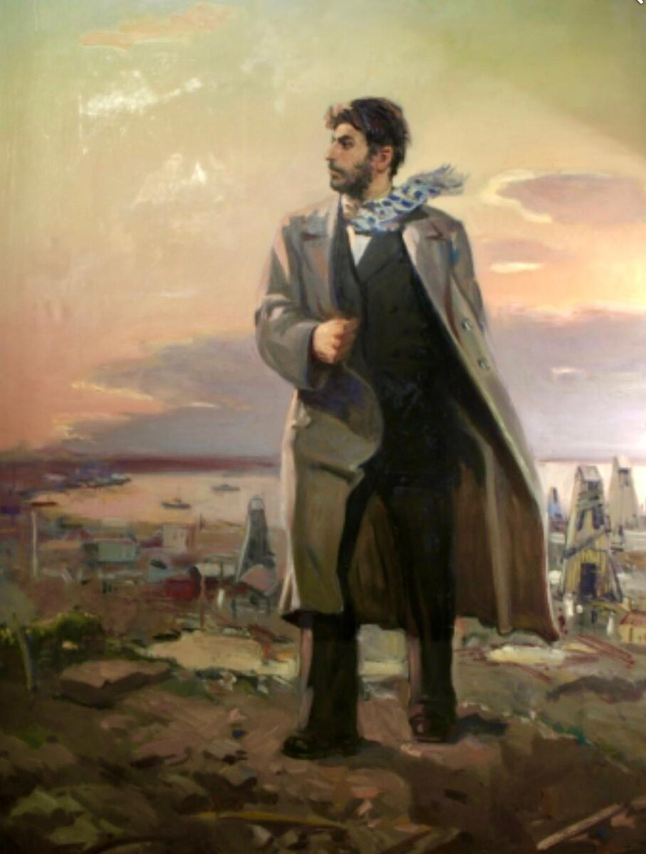 Бёюкага Мешади оглы Мирзазаде. «Сталин в 1907 году». 1949