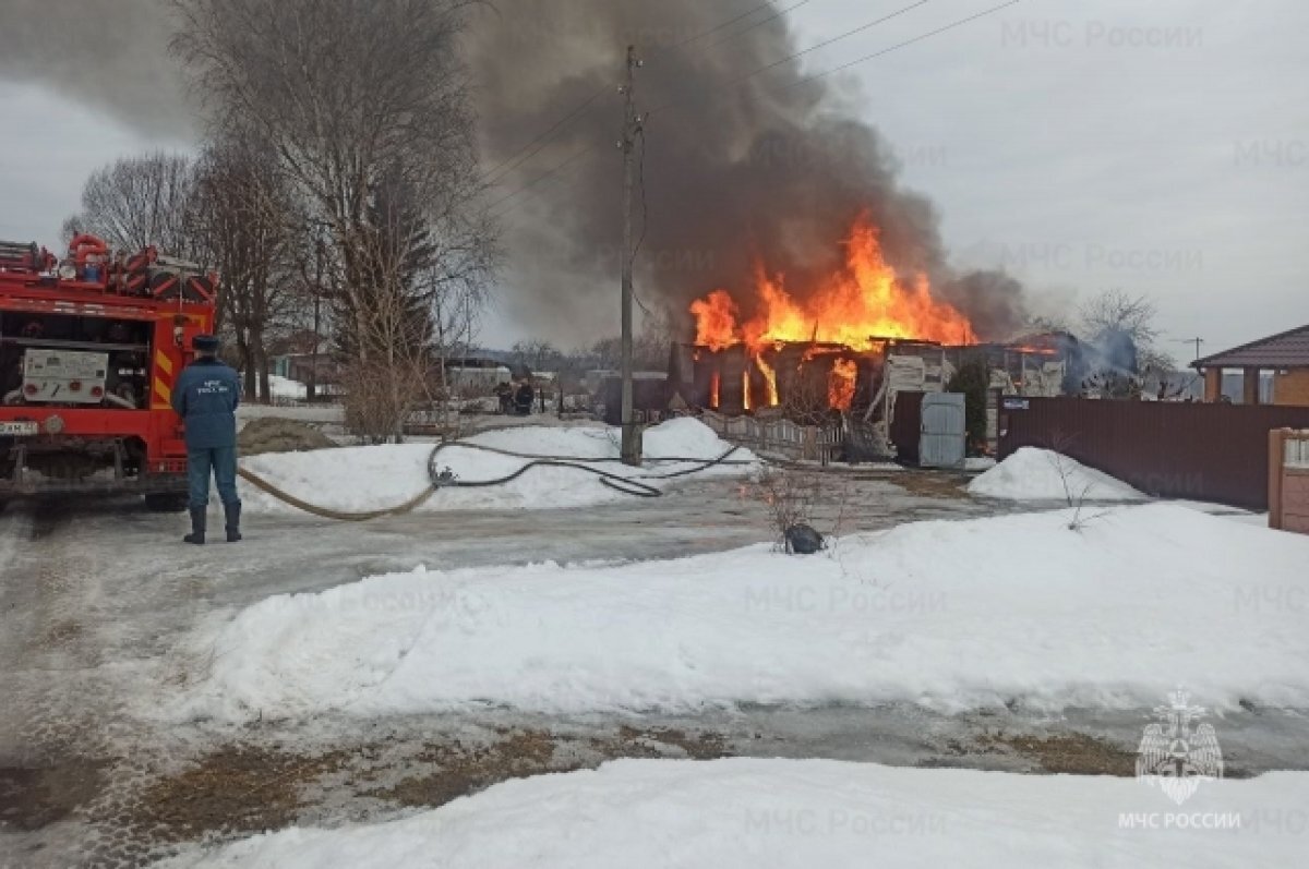    В Карачевском районе Брянщины сгорел частный дом