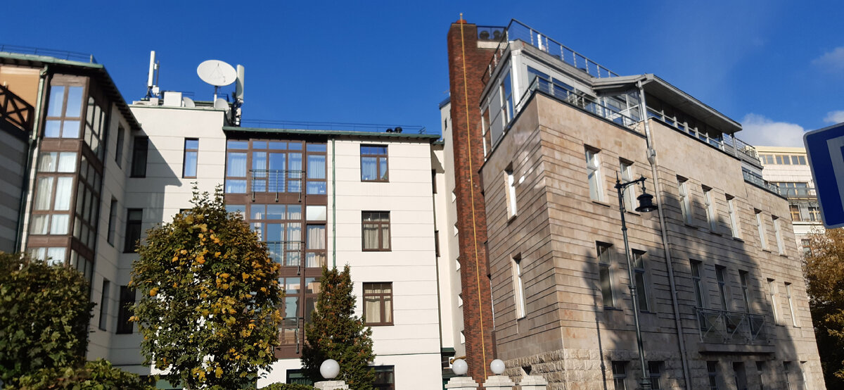 Жилой дом в центре Москвы, где мы работали. 