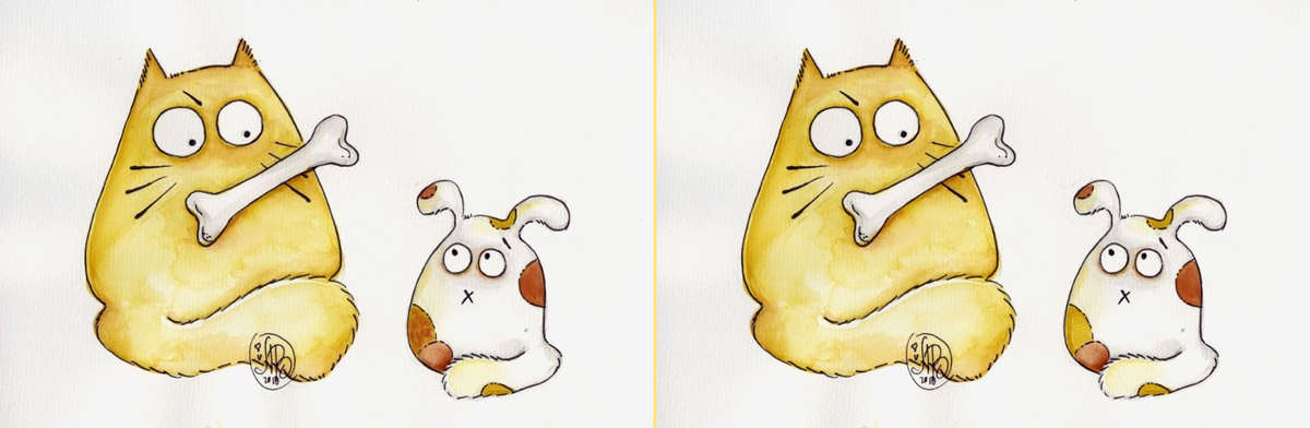 Найдите 1 отличие