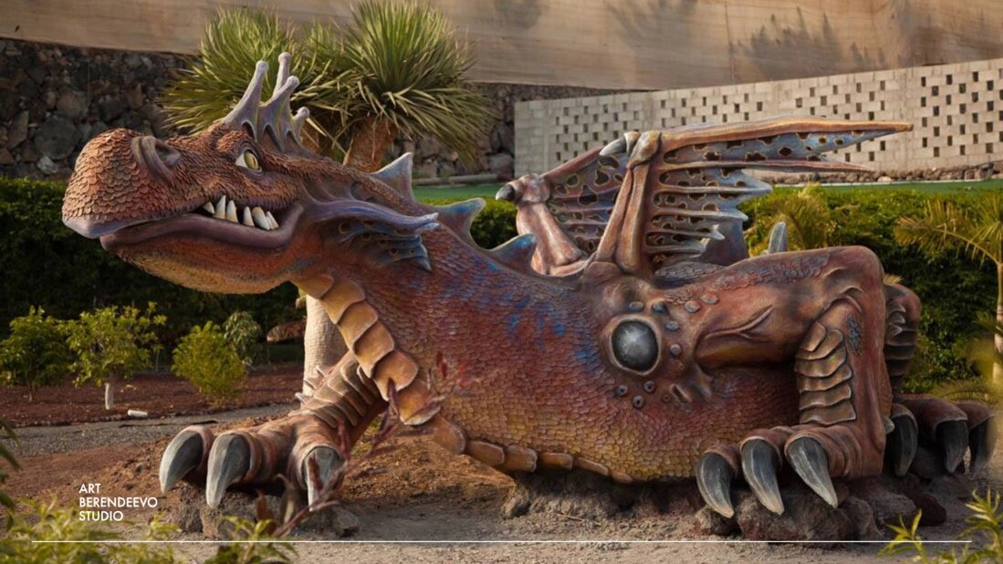 Скульптура дракона из архитектурного бетона | ART BERENDEEVO