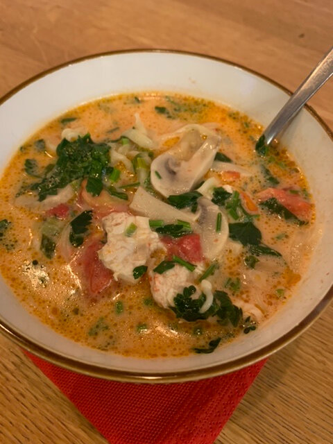 Мой домашний том-ям с курицей