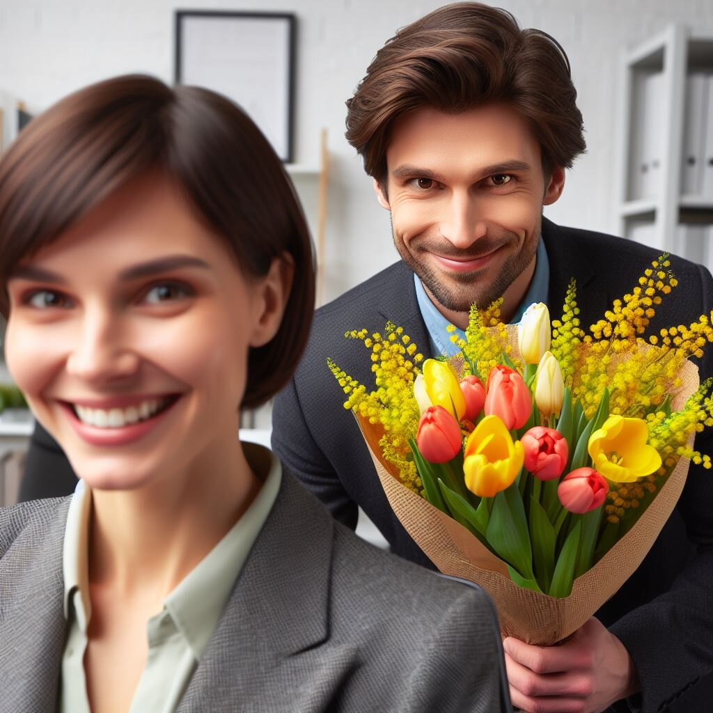 Поздравления с 8 марта коллегам женщинам от мужчин 🌷 Праздники.ру