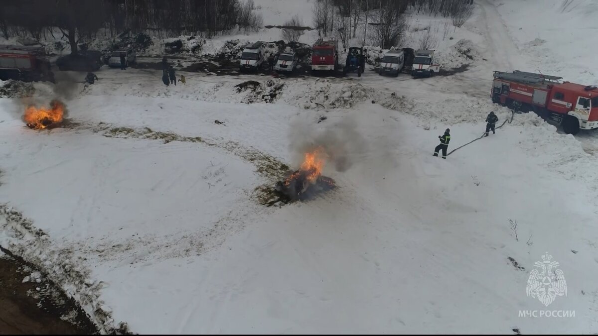    Учение МЧС: спасли, потушили и сняли с льдины