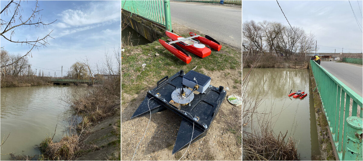 Канал Широкий, Республика Адыгея. Опытная эксплуатация акустических доплеровских профилографов течения