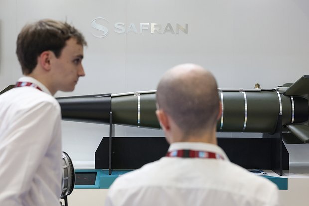    Авиабомба AASM Hammer на выставке в Дубае, 2023 год. Фото: Christopher Pike / Bloomberg via Getty Images