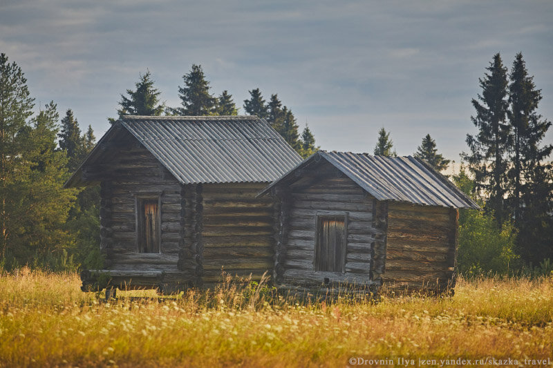 Амбары как избушки