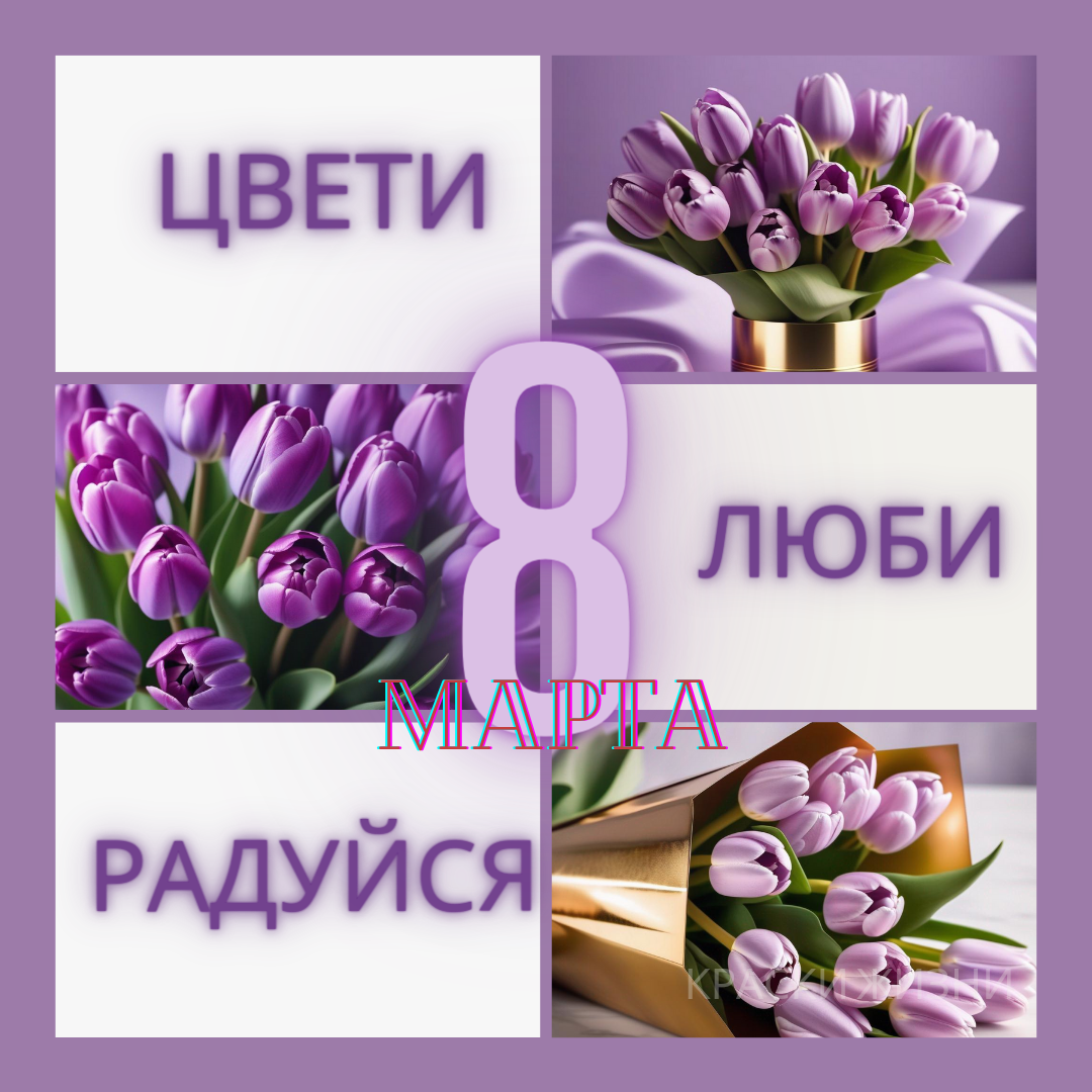 8 Марта. Цвети! Люби! Радуйся!