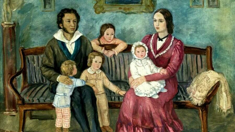 У Александра  Сергеевича Пушкина и его супруги Натальи Гончаровой было четверо детей.