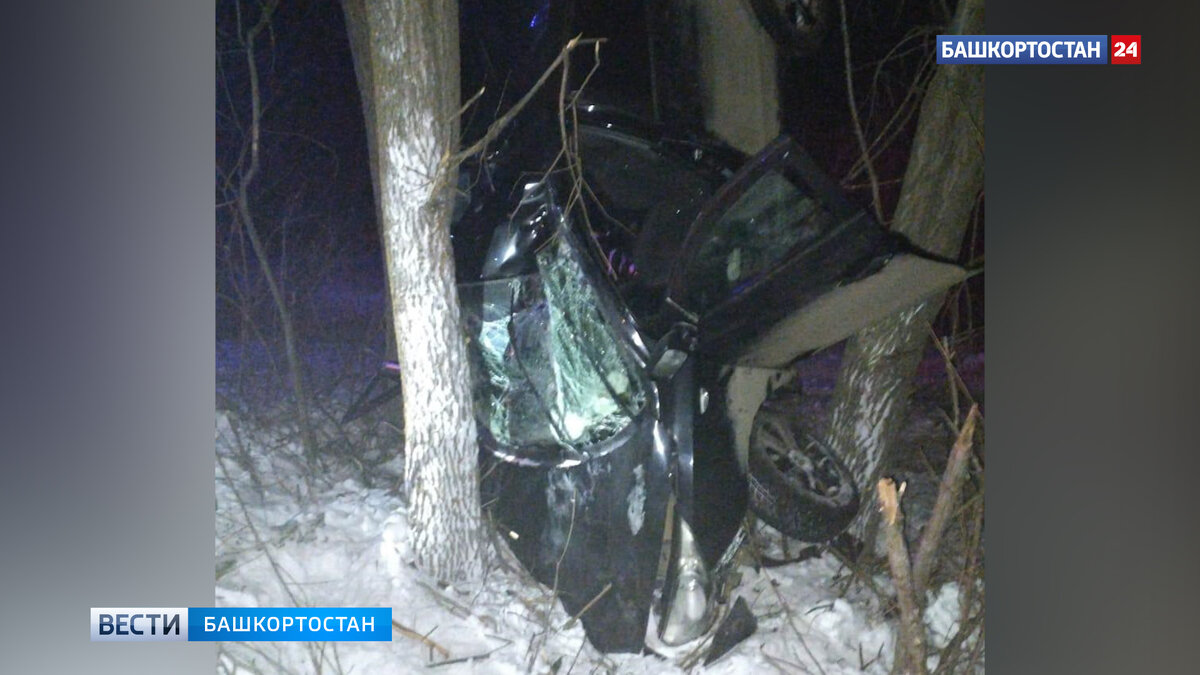    В Башкирии водитель Hyundai не справился с управлением и опрокинулся в кювет: пострадали три человека