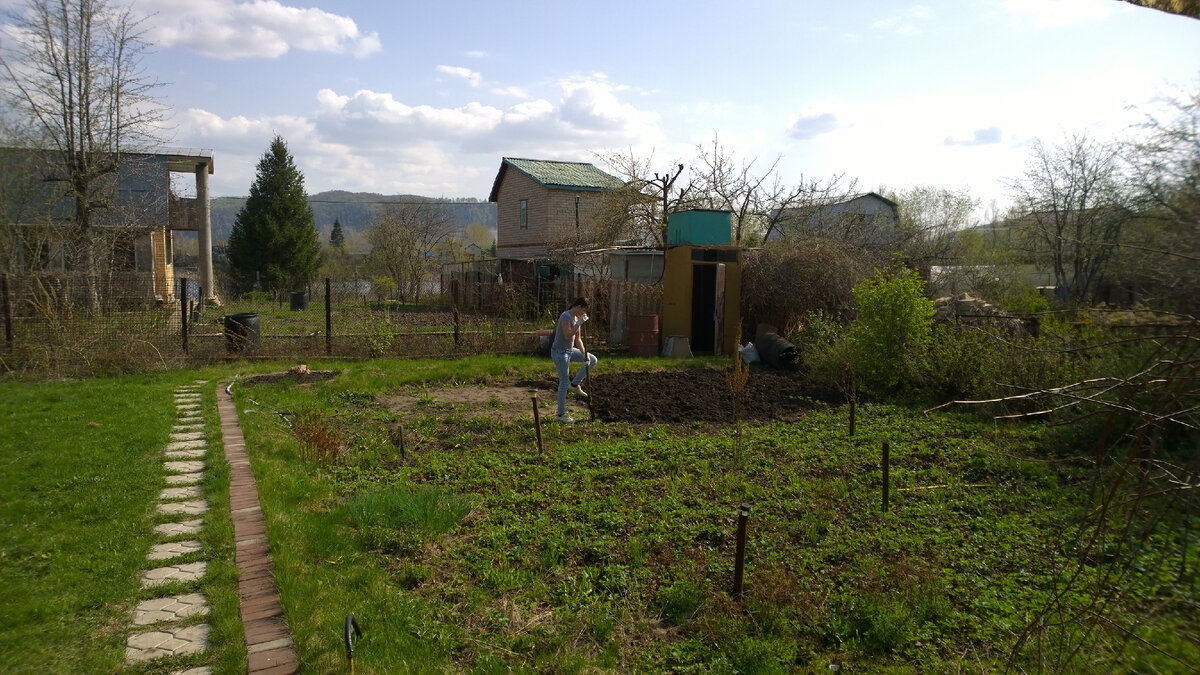 Так выглядела дача в наш первый приезд