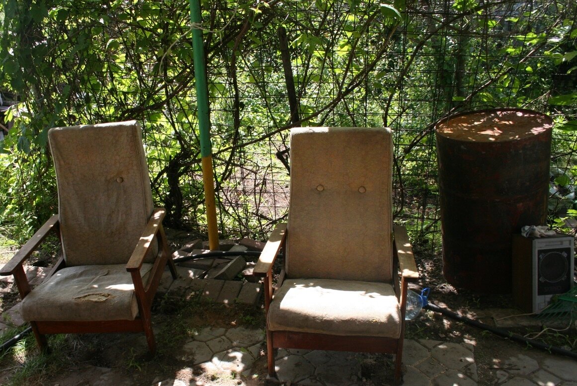 Зона отдыха в том месте, где у меня сейчас веранда