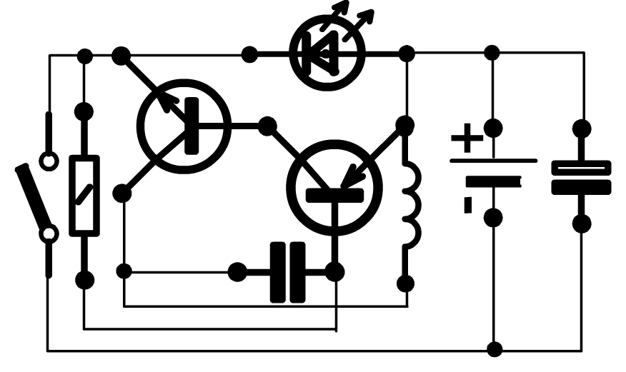 Схема высокоэффективного преобразователя напряжения