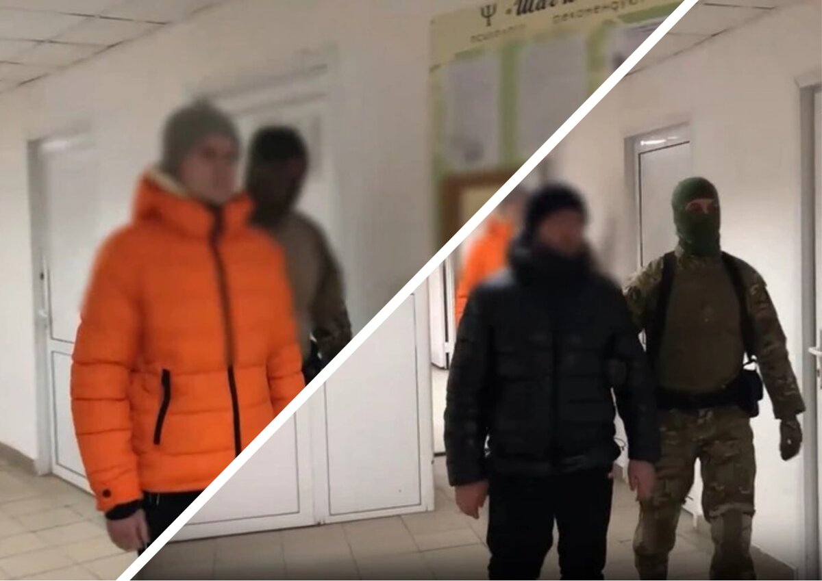 На фото в оранжевом - предполагаемый организатор преступной схемы, уроженец Екатеринбурга 