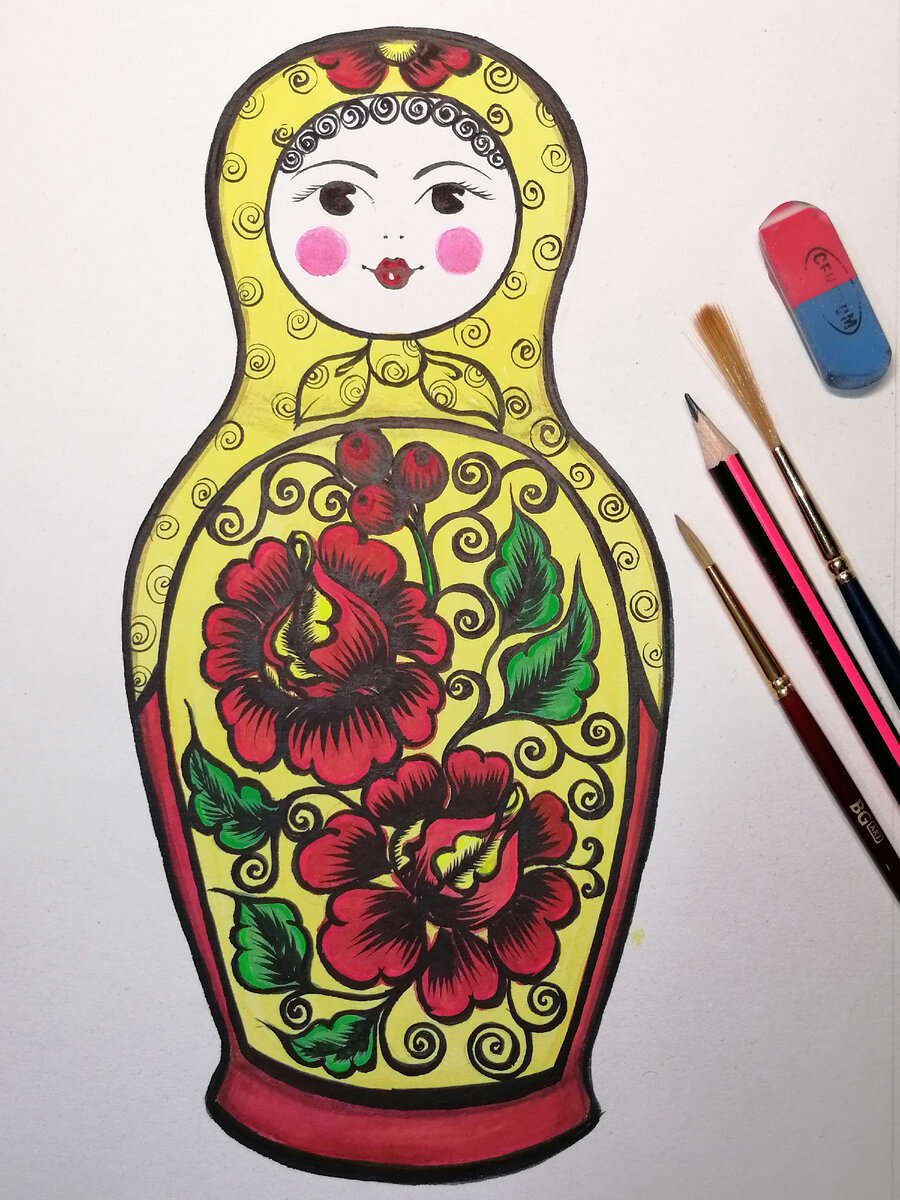 Моя работа. Полхов-майданская матрешка. 