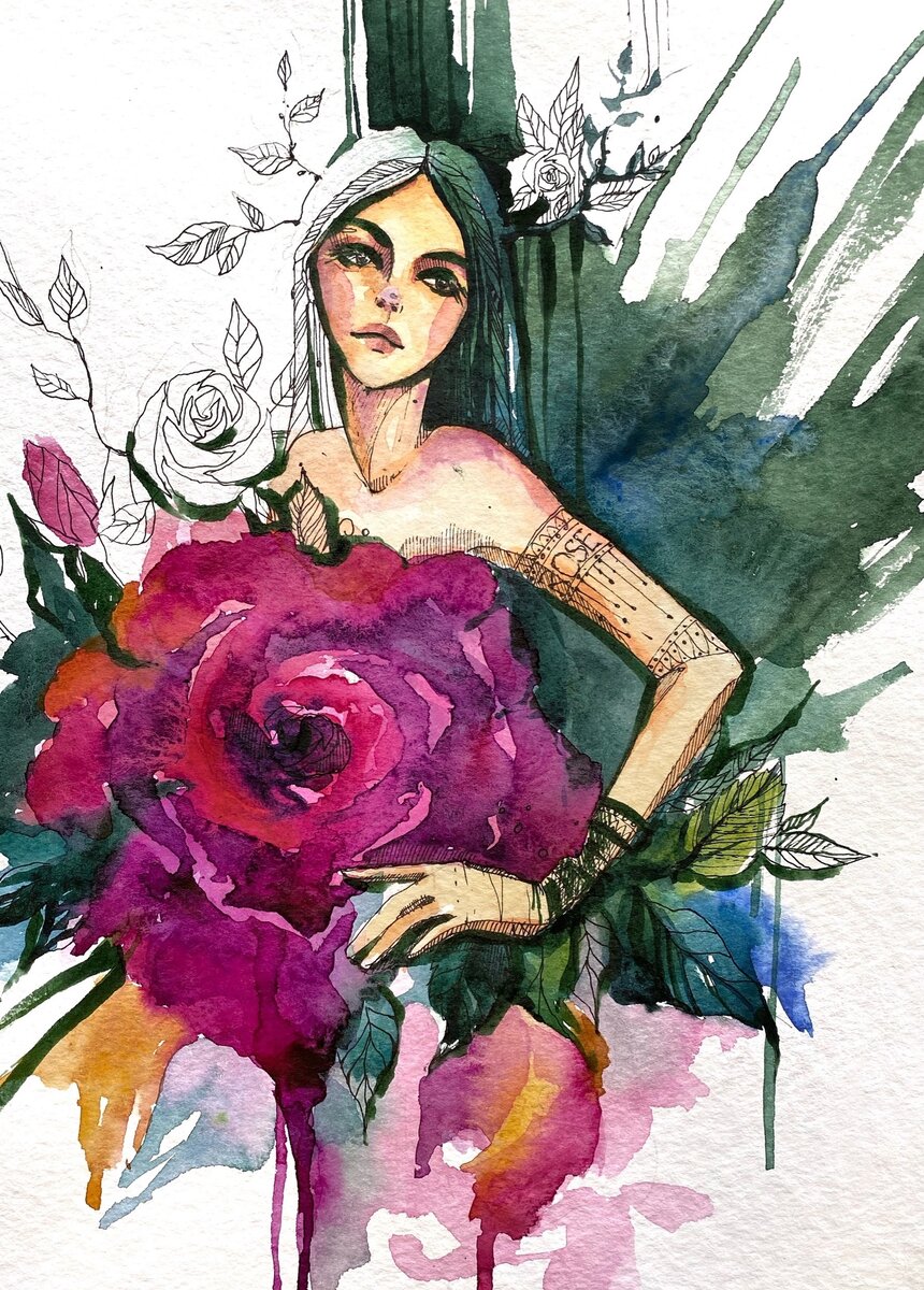 Интерес к рисованию проявился с детства. Фото из личного архива.