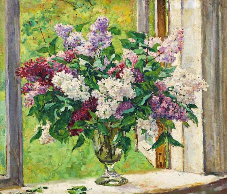 Петр Кончаловский. Сирень на окне. 1952г.
