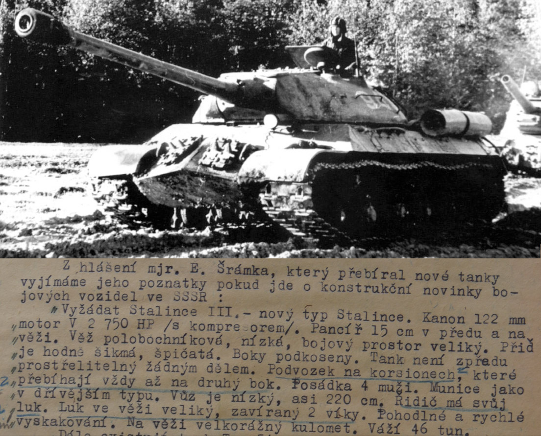 О существоании ИС-3 чехословацкие военные зналиеще в апреле 1946 года.