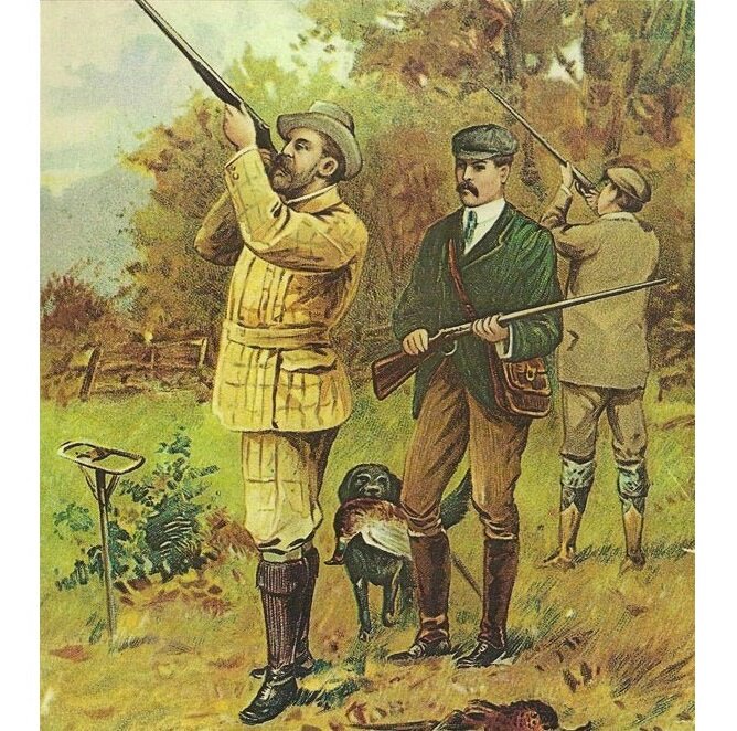 Иллюстрация на обложке книги «Big Shots: Edwardian Shooting Parties», Jonathan Garnier Ruffer (1984), на которой изображен принц Уэльский Эдуард VII в норфолкском пиджаке, около 1890 г.