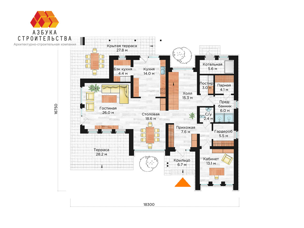 План 1-го этажа