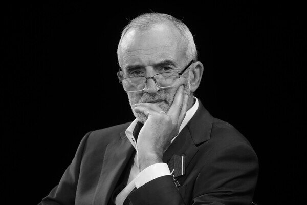 Художественный руководитель Театра им. Вахтангова Римас Туминас во время сбора труппы, 2017 год / Вячеслав Прокофьев/ТАСС