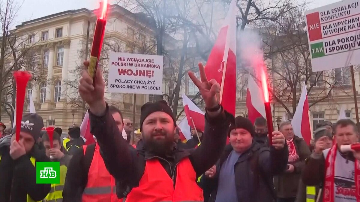    Протесты фермеров в Польше переросли в столкновения с полицией