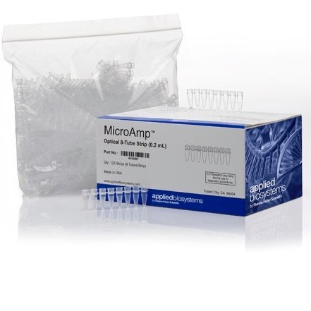 Стрипы 0,2 мл, 1х8, без крышки, MicroAmp, 125 стрипов/уп., Thermo FS