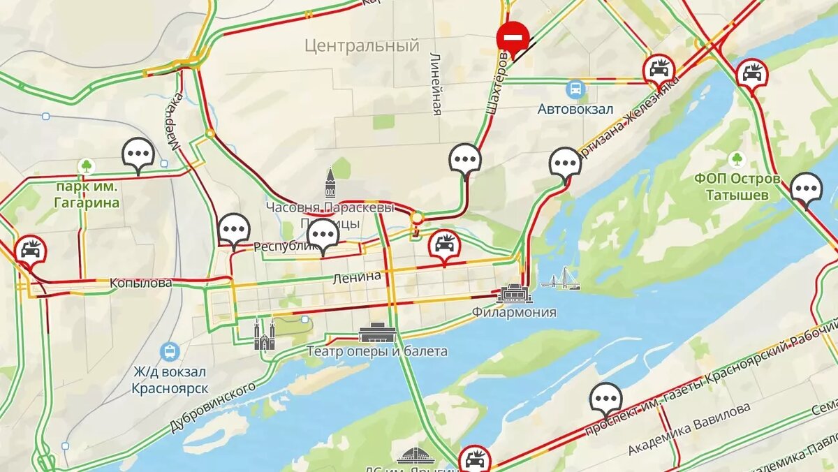     Красноярск вечером в четверг, 7 марта, сковали девятибалльные пробки. Некоторые винят в этом приближающиеся длинные выходные.
