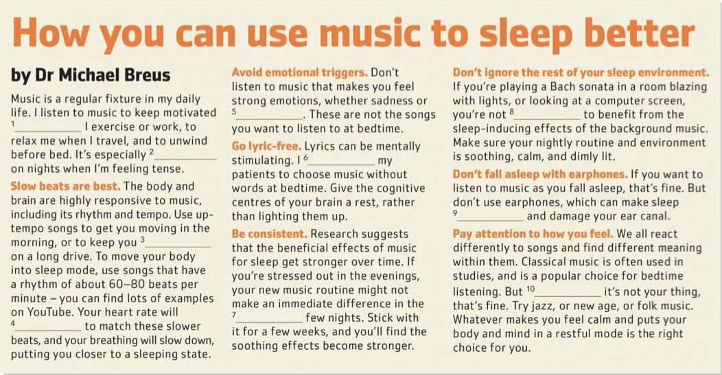 * Dr Michael Breus - clinical psychologist. Don’t forget to implement his advice if necessary.