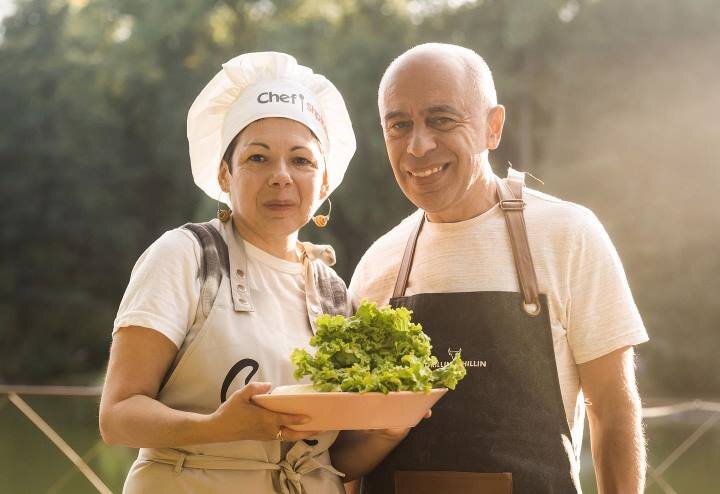    Наталья Маховер с мужем. Фото из Instagram Натальи Маховер.