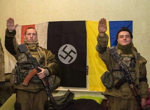 Белорусские террористы из полка Калиновского (организация запрещена в России и в Белоруссии).