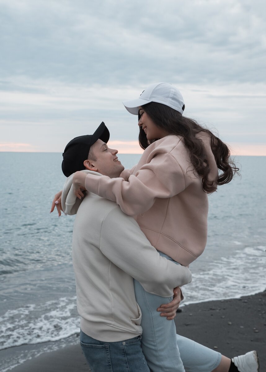 Фото пара на море