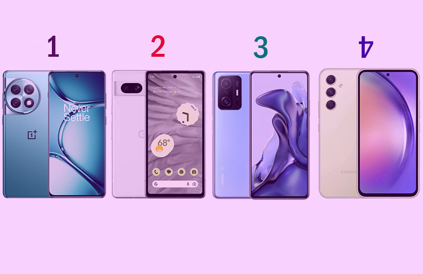 OnePlus Смартфон ACE 2 Pro, Google Pixel 7A, Xiaom i 11T Pro, Samsung Galaxy A54