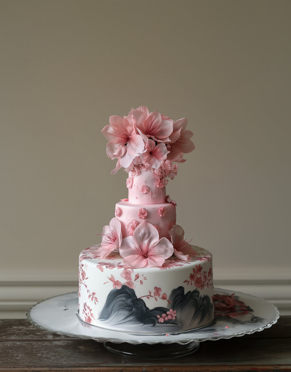 Торт "Весенняя фантазия" Этот торт является настоящим произведением искусства, украшенный цветами  и разрисован в акварельной технике. Пастельные тона мягко переходят друг в друга, создавая эффект весеннего утра.