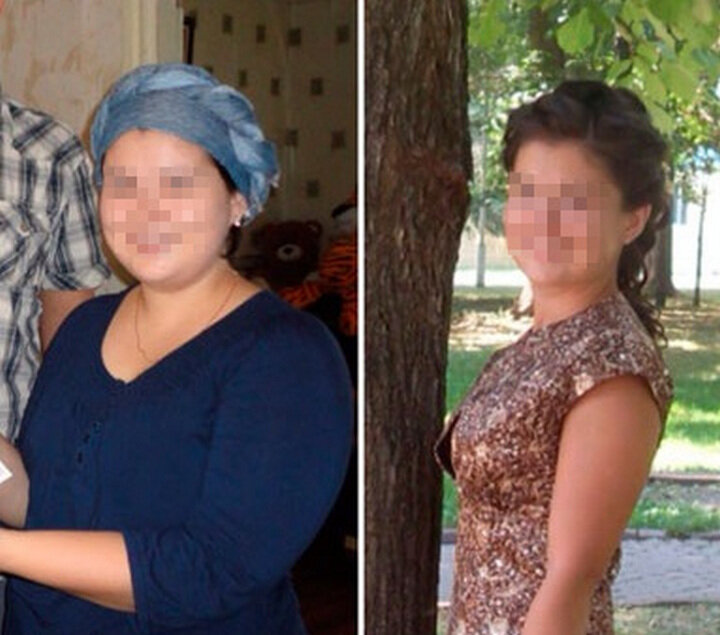 Гузель до и после похудения