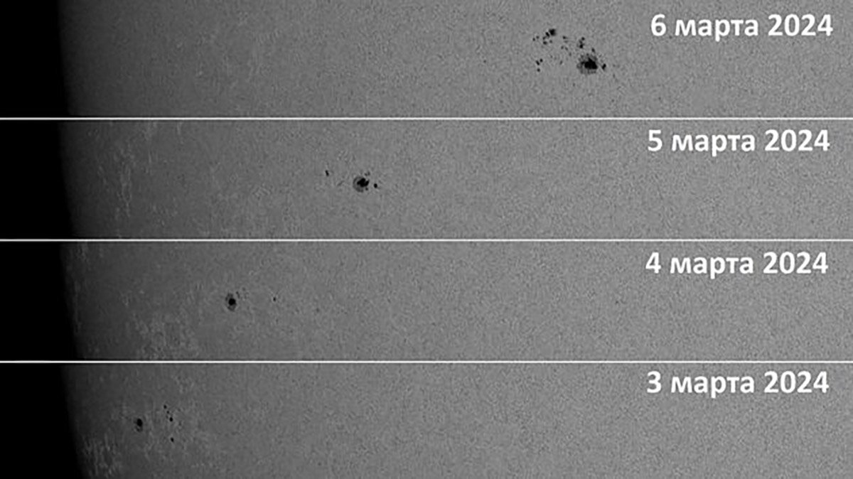xras.ru📷Новый центр активности, получивший номер 3599, появился на правом краю солнечного диска 2 марта