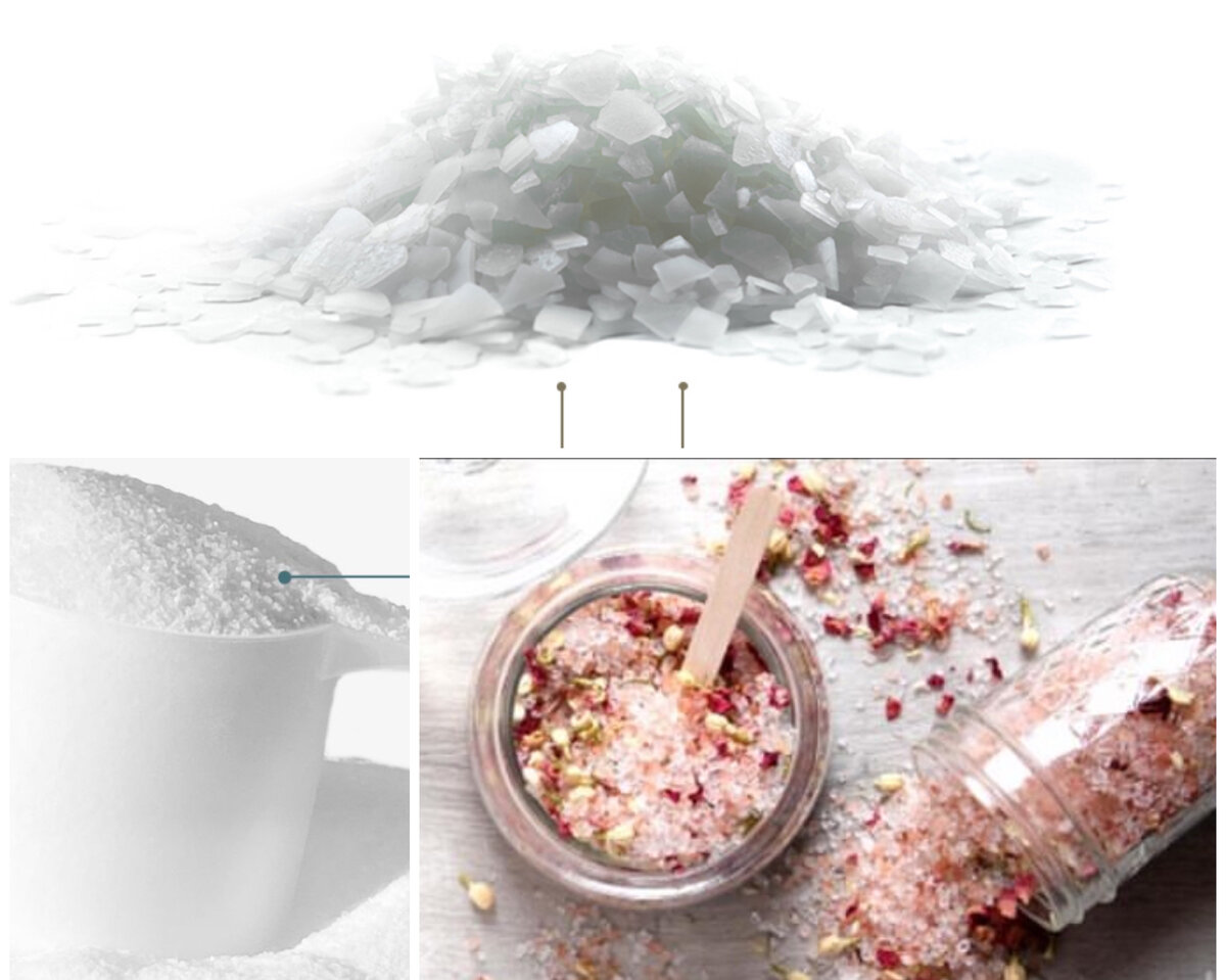 Магниевая соль в гранулах, порошке и кристаллах